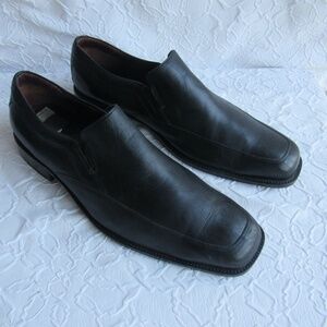 Johnston $ Murphy Mens 16 16M Black Slip on Loafers 20-7501 Lamb Lather Soft